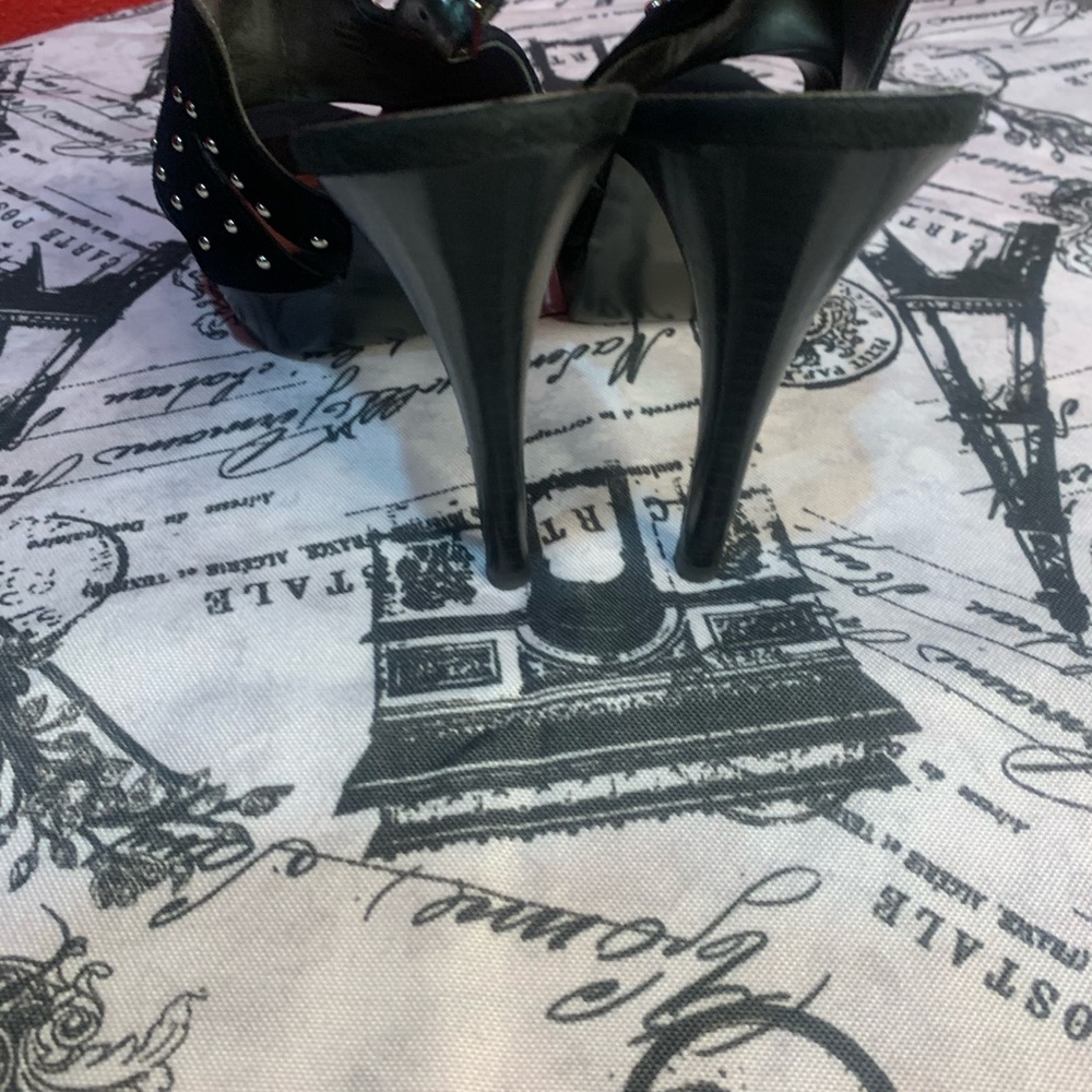 Marc Fisher Open Toe Sling Back Heels - Picture 3 of 6